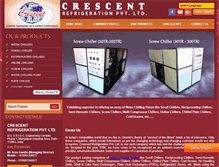 Tablet Screenshot of crescentrefrigeration.com